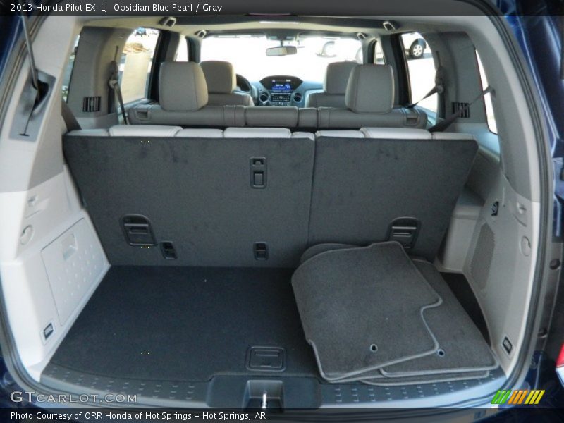 Obsidian Blue Pearl / Gray 2013 Honda Pilot EX-L