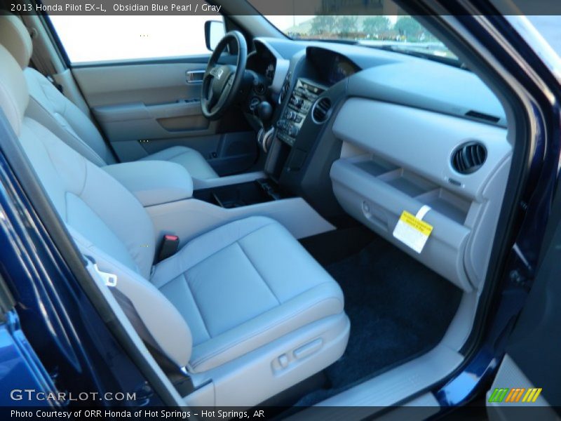 Obsidian Blue Pearl / Gray 2013 Honda Pilot EX-L