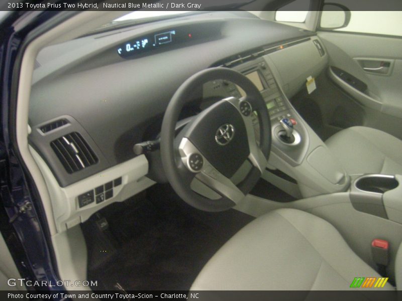 Nautical Blue Metallic / Dark Gray 2013 Toyota Prius Two Hybrid