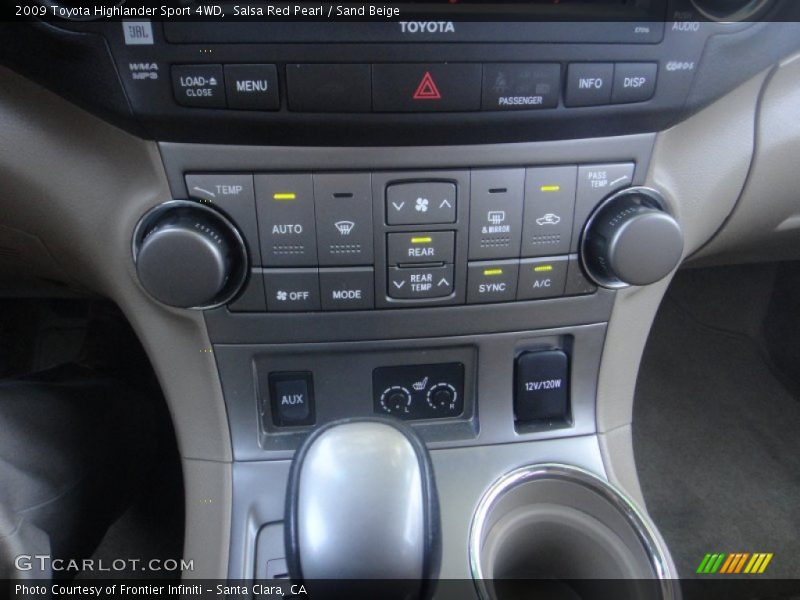 Salsa Red Pearl / Sand Beige 2009 Toyota Highlander Sport 4WD