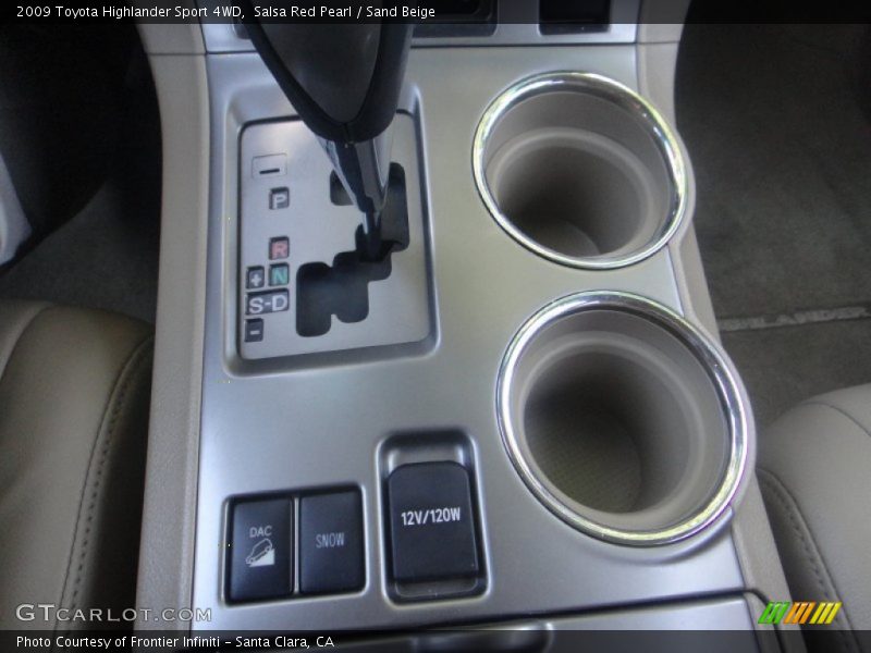 Salsa Red Pearl / Sand Beige 2009 Toyota Highlander Sport 4WD