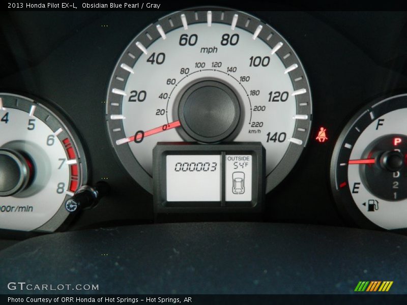 Obsidian Blue Pearl / Gray 2013 Honda Pilot EX-L