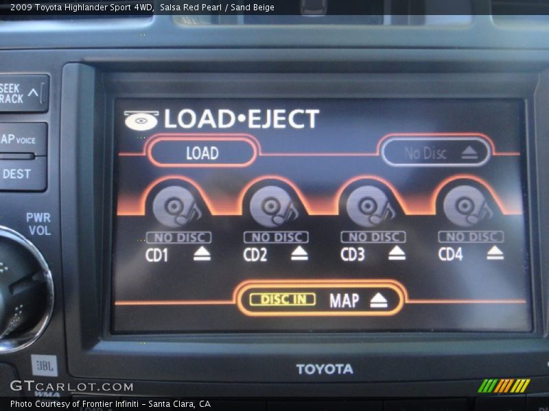 Salsa Red Pearl / Sand Beige 2009 Toyota Highlander Sport 4WD