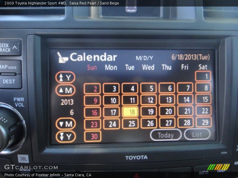 Salsa Red Pearl / Sand Beige 2009 Toyota Highlander Sport 4WD