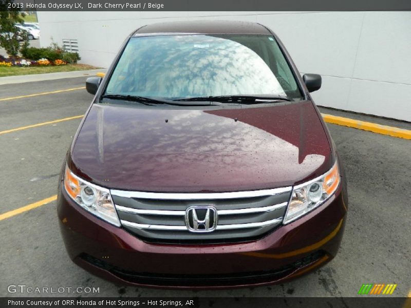 Dark Cherry Pearl / Beige 2013 Honda Odyssey LX