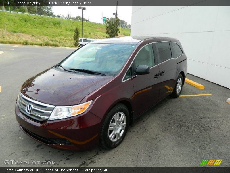 Dark Cherry Pearl / Beige 2013 Honda Odyssey LX