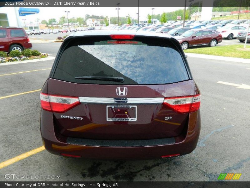 Dark Cherry Pearl / Beige 2013 Honda Odyssey LX