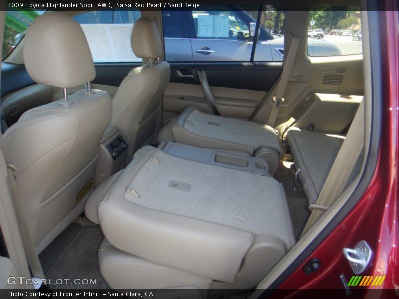 Salsa Red Pearl / Sand Beige 2009 Toyota Highlander Sport 4WD