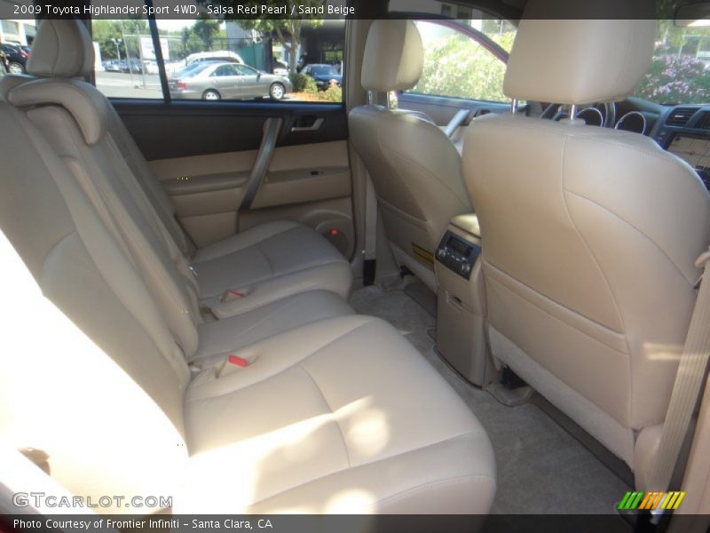 Salsa Red Pearl / Sand Beige 2009 Toyota Highlander Sport 4WD