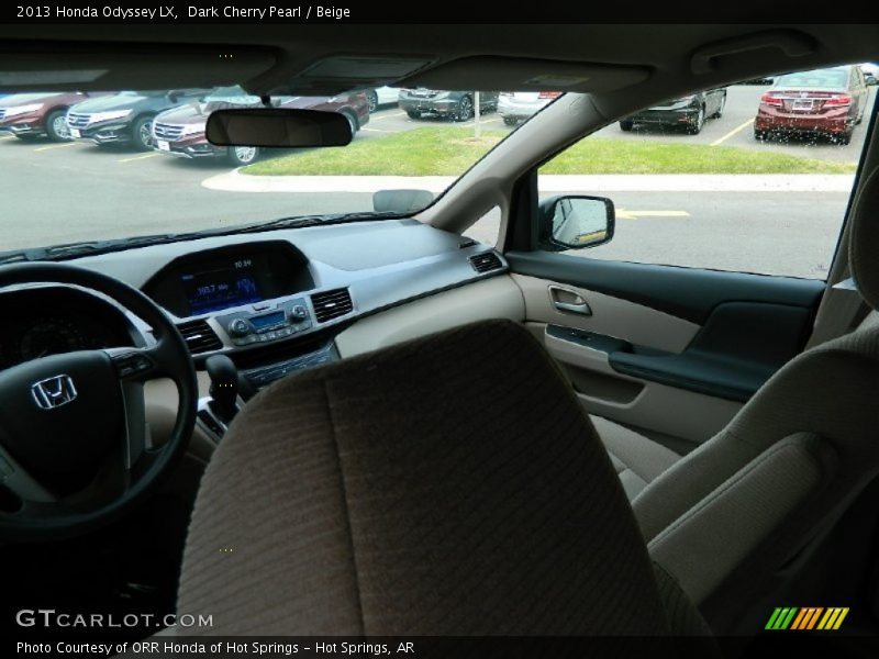 Dark Cherry Pearl / Beige 2013 Honda Odyssey LX