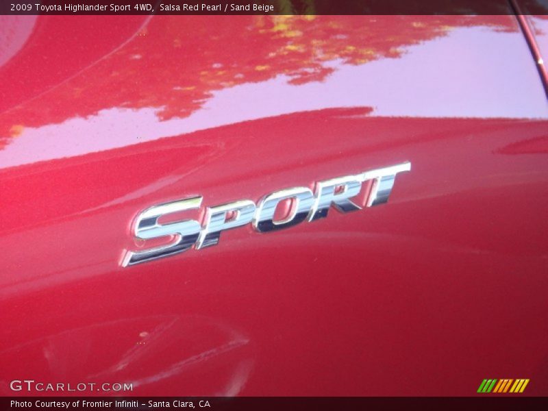 Salsa Red Pearl / Sand Beige 2009 Toyota Highlander Sport 4WD