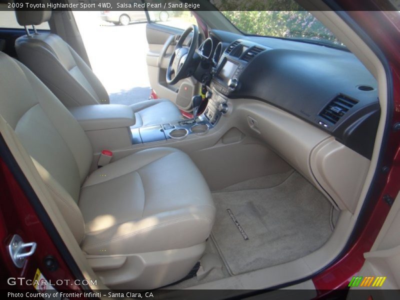Salsa Red Pearl / Sand Beige 2009 Toyota Highlander Sport 4WD