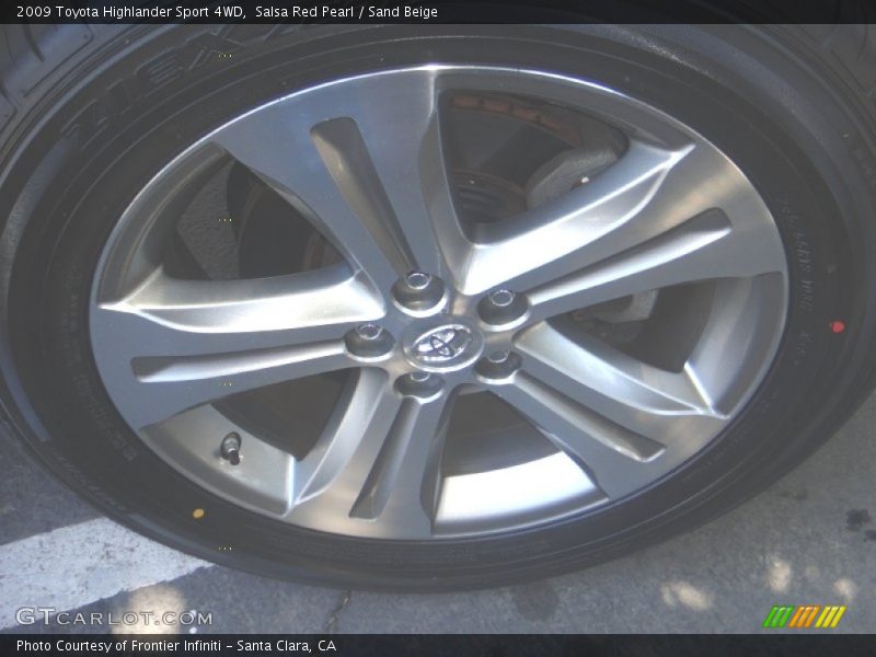 Salsa Red Pearl / Sand Beige 2009 Toyota Highlander Sport 4WD