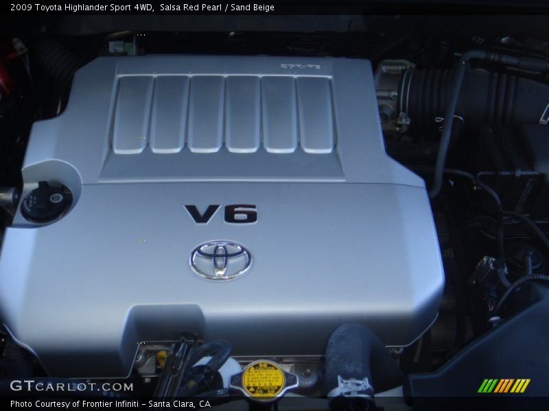 Salsa Red Pearl / Sand Beige 2009 Toyota Highlander Sport 4WD