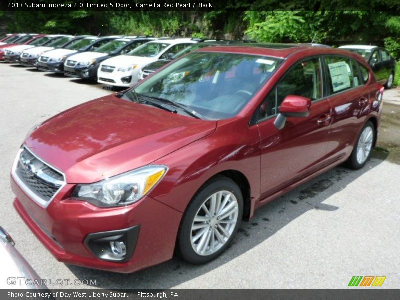 Camellia Red Pearl / Black 2013 Subaru Impreza 2.0i Limited 5 Door