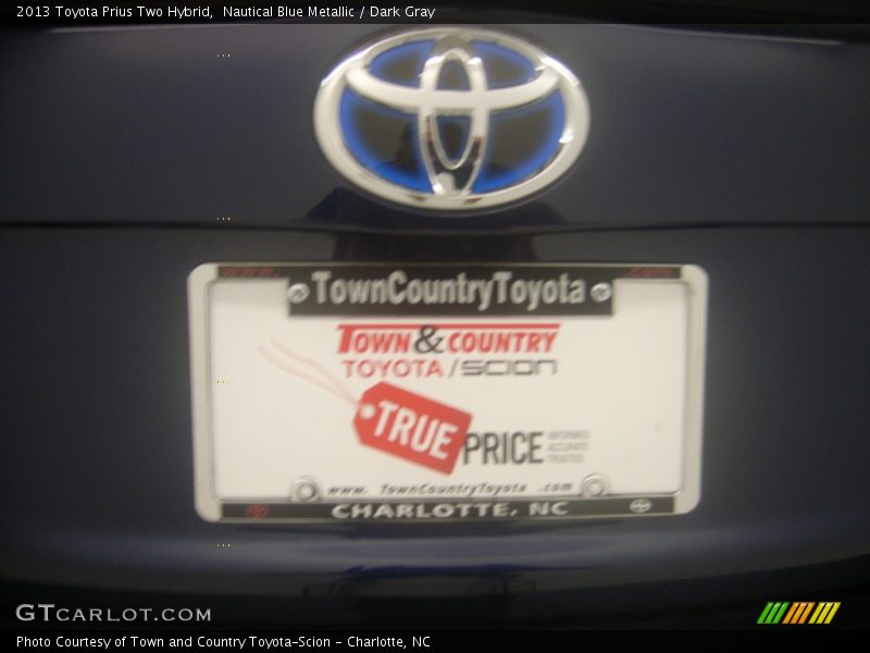 Nautical Blue Metallic / Dark Gray 2013 Toyota Prius Two Hybrid