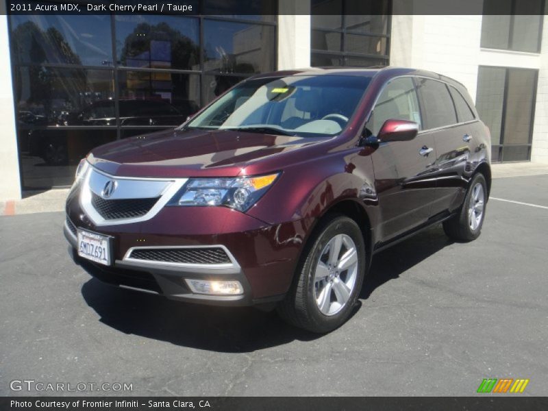 Dark Cherry Pearl / Taupe 2011 Acura MDX