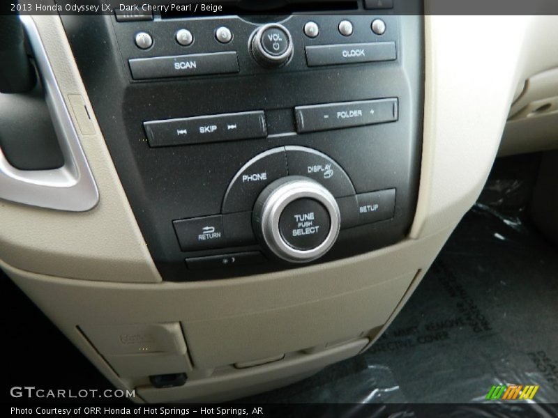 Dark Cherry Pearl / Beige 2013 Honda Odyssey LX
