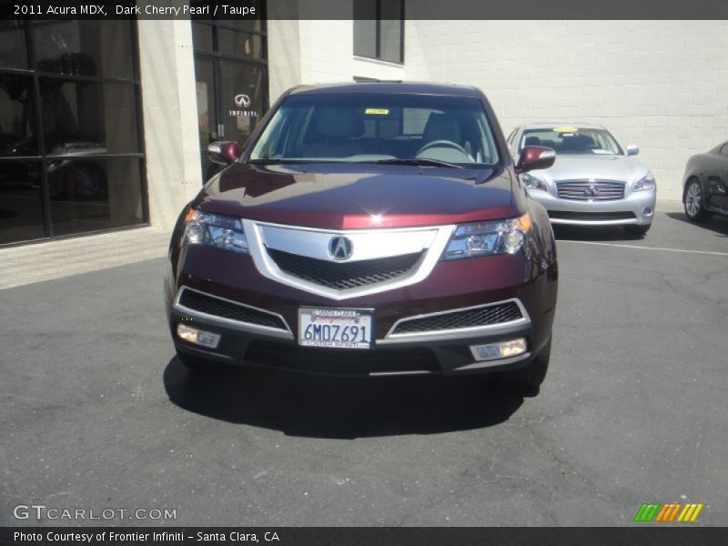 Dark Cherry Pearl / Taupe 2011 Acura MDX