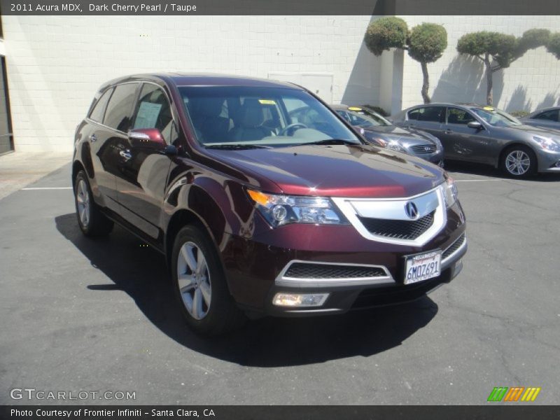 Dark Cherry Pearl / Taupe 2011 Acura MDX
