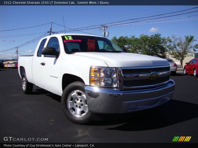 Summit White / Ebony 2012 Chevrolet Silverado 1500 LT Extended Cab