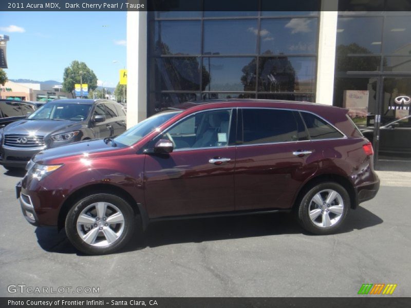 Dark Cherry Pearl / Taupe 2011 Acura MDX