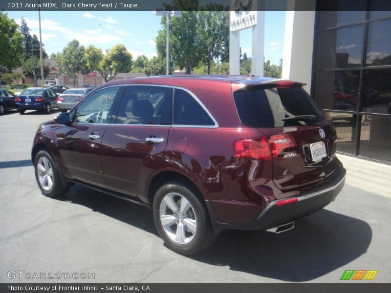 Dark Cherry Pearl / Taupe 2011 Acura MDX