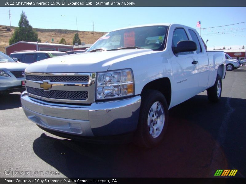Summit White / Ebony 2012 Chevrolet Silverado 1500 LT Extended Cab