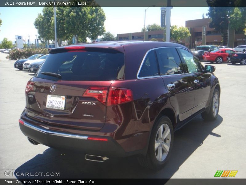 Dark Cherry Pearl / Taupe 2011 Acura MDX