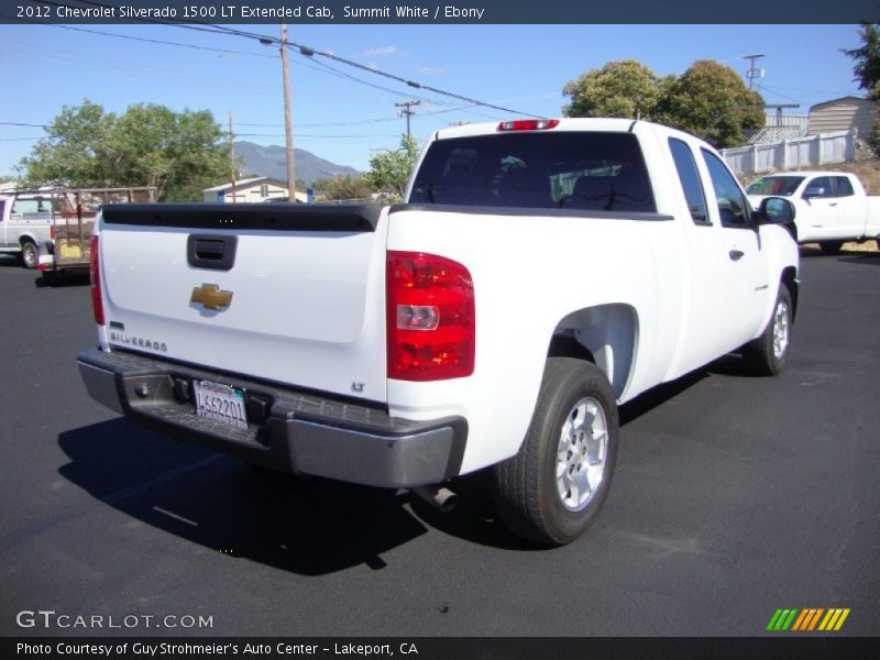 Summit White / Ebony 2012 Chevrolet Silverado 1500 LT Extended Cab