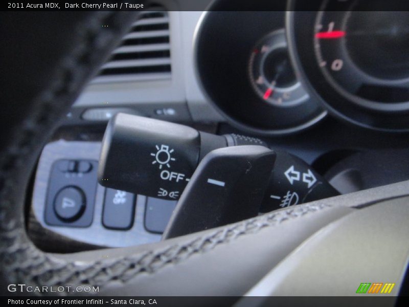Dark Cherry Pearl / Taupe 2011 Acura MDX