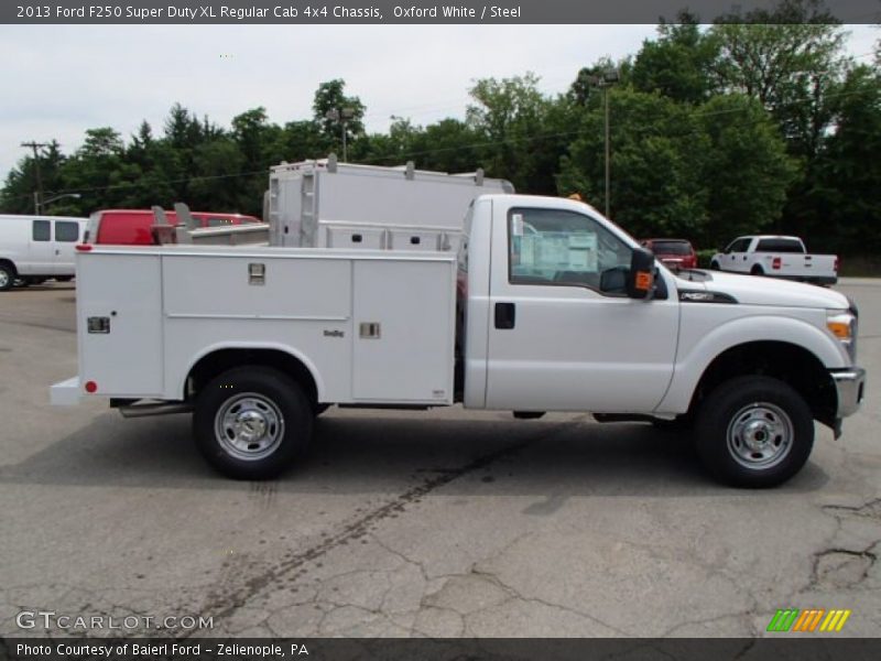 Oxford White / Steel 2013 Ford F250 Super Duty XL Regular Cab 4x4 Chassis