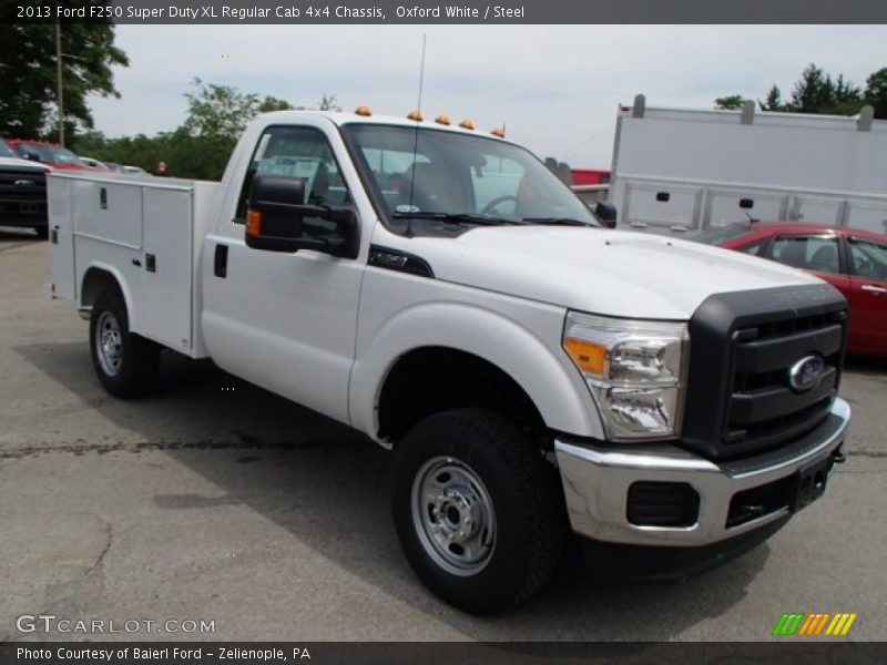 Oxford White / Steel 2013 Ford F250 Super Duty XL Regular Cab 4x4 Chassis