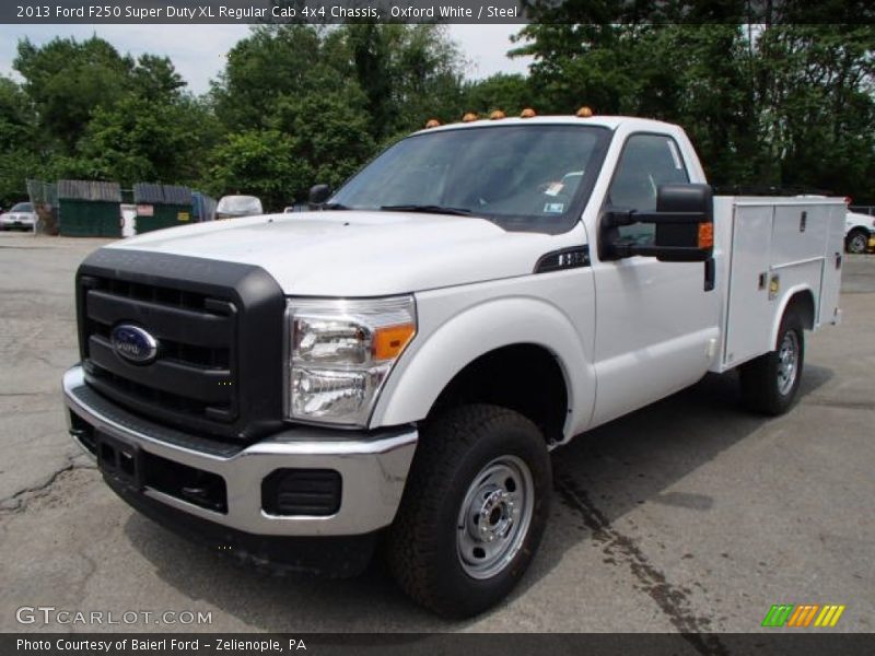 Oxford White / Steel 2013 Ford F250 Super Duty XL Regular Cab 4x4 Chassis