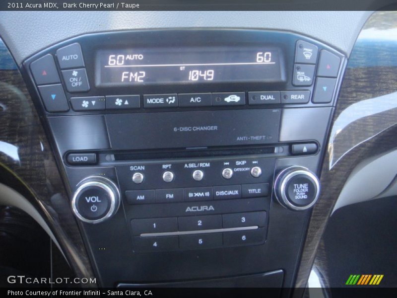 Dark Cherry Pearl / Taupe 2011 Acura MDX