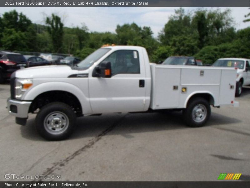 Oxford White / Steel 2013 Ford F250 Super Duty XL Regular Cab 4x4 Chassis