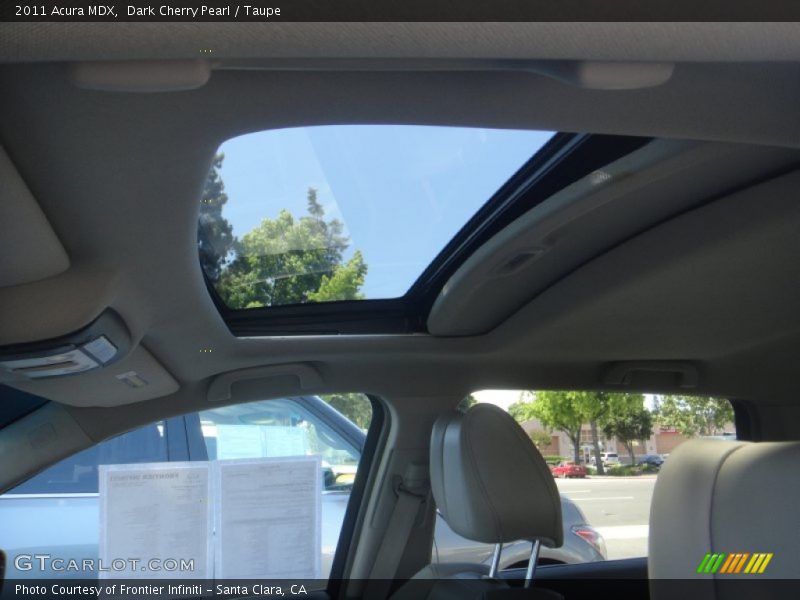 Dark Cherry Pearl / Taupe 2011 Acura MDX