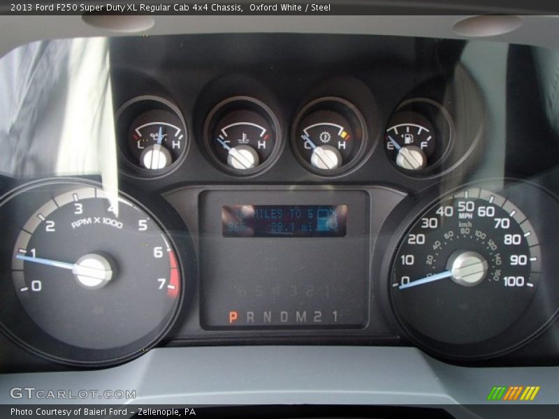  2013 F250 Super Duty XL Regular Cab 4x4 Chassis XL Regular Cab 4x4 Chassis Gauges