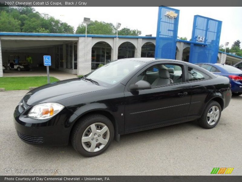 Black / Gray 2007 Chevrolet Cobalt LS Coupe