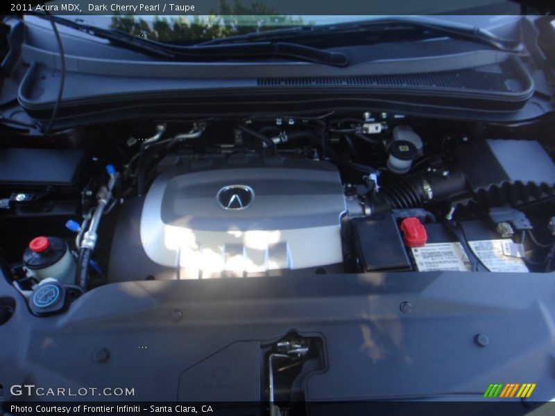 Dark Cherry Pearl / Taupe 2011 Acura MDX