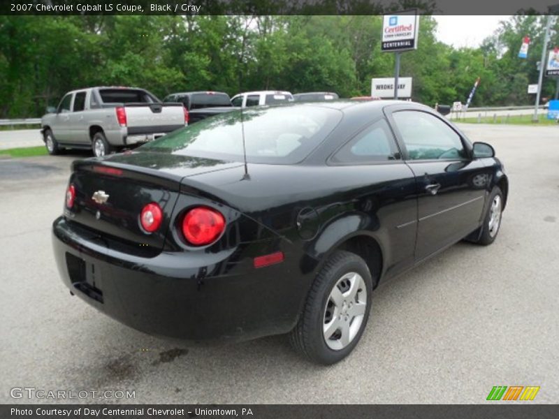 Black / Gray 2007 Chevrolet Cobalt LS Coupe