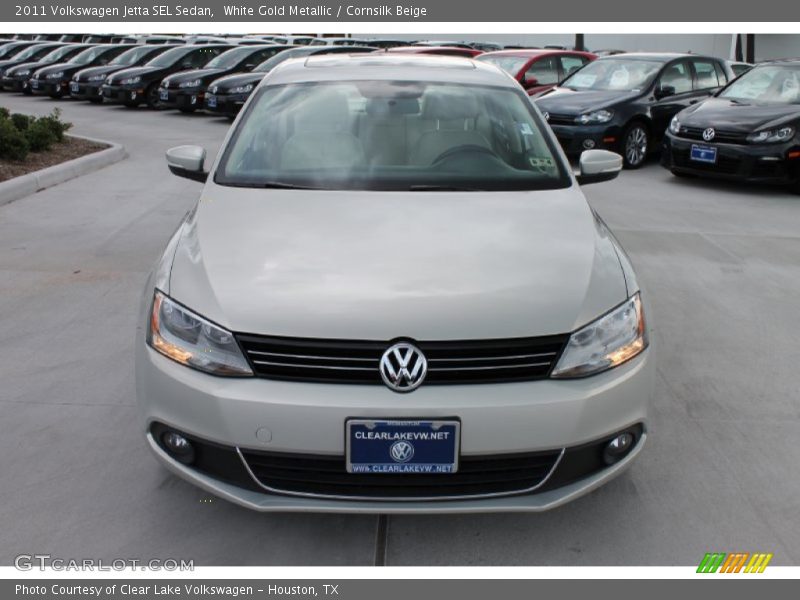 White Gold Metallic / Cornsilk Beige 2011 Volkswagen Jetta SEL Sedan