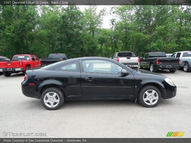 Black / Gray 2007 Chevrolet Cobalt LS Coupe