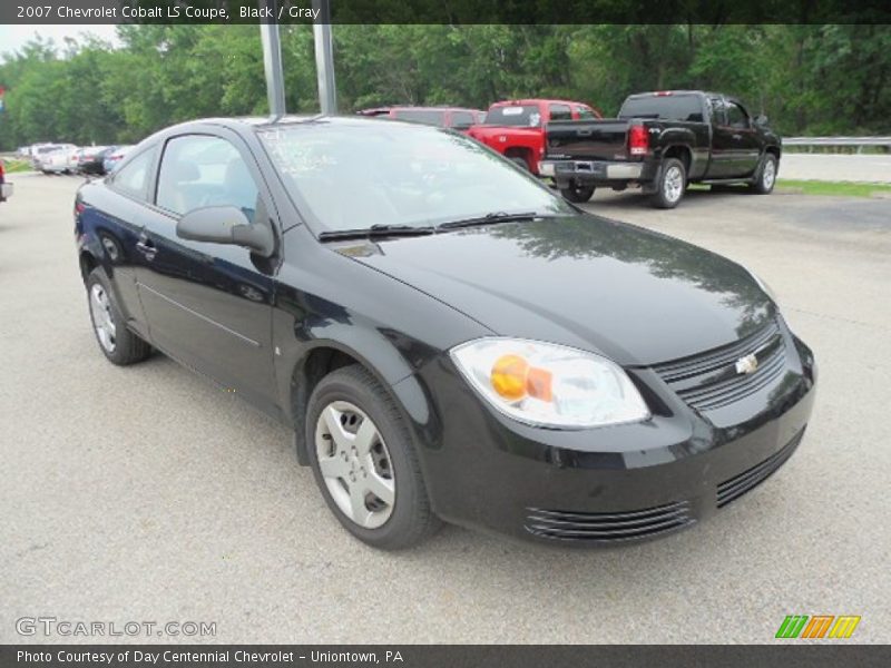 Black / Gray 2007 Chevrolet Cobalt LS Coupe