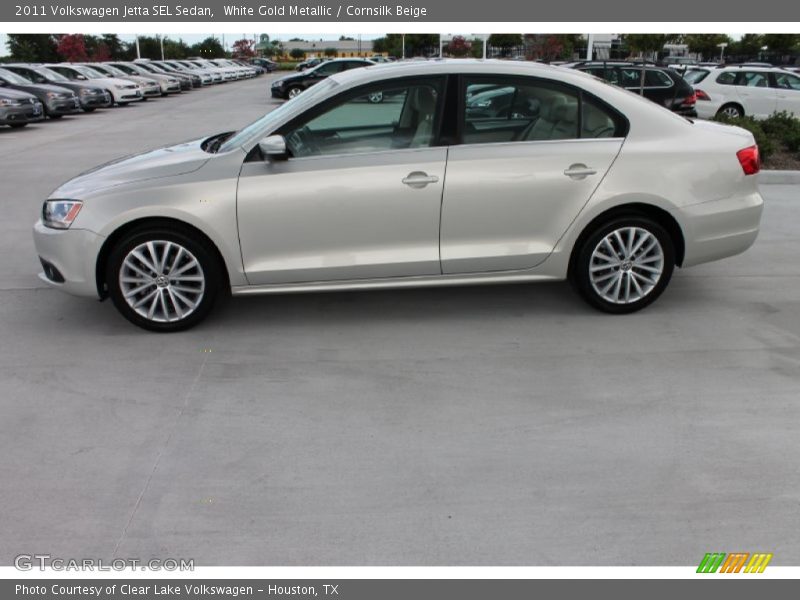 White Gold Metallic / Cornsilk Beige 2011 Volkswagen Jetta SEL Sedan