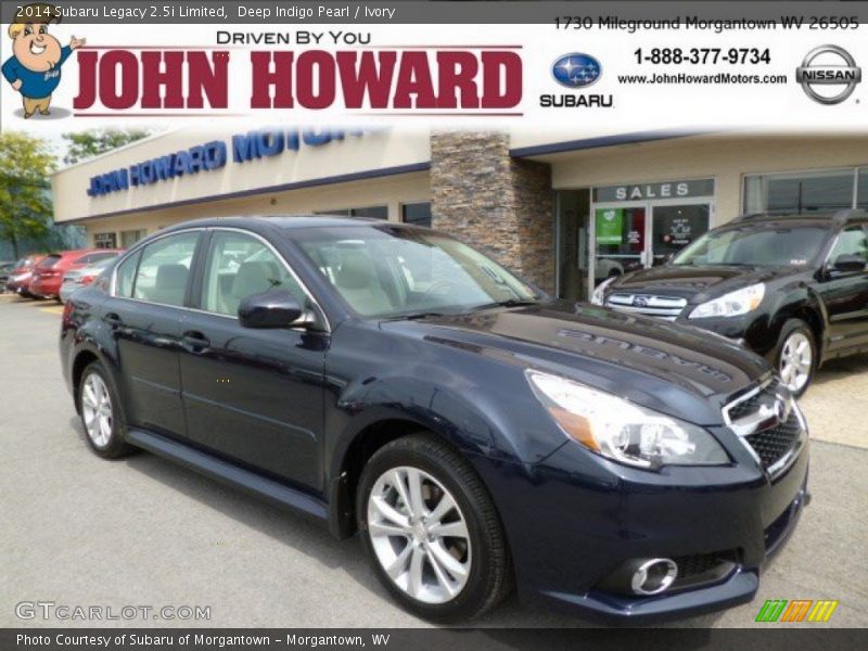 Deep Indigo Pearl / Ivory 2014 Subaru Legacy 2.5i Limited