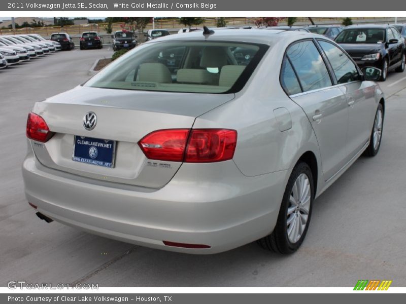White Gold Metallic / Cornsilk Beige 2011 Volkswagen Jetta SEL Sedan