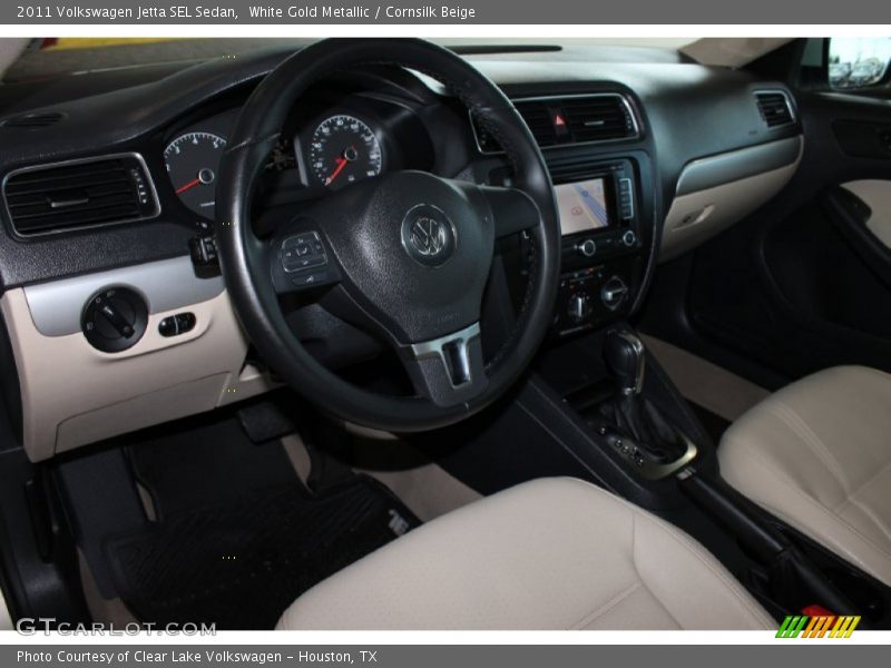White Gold Metallic / Cornsilk Beige 2011 Volkswagen Jetta SEL Sedan