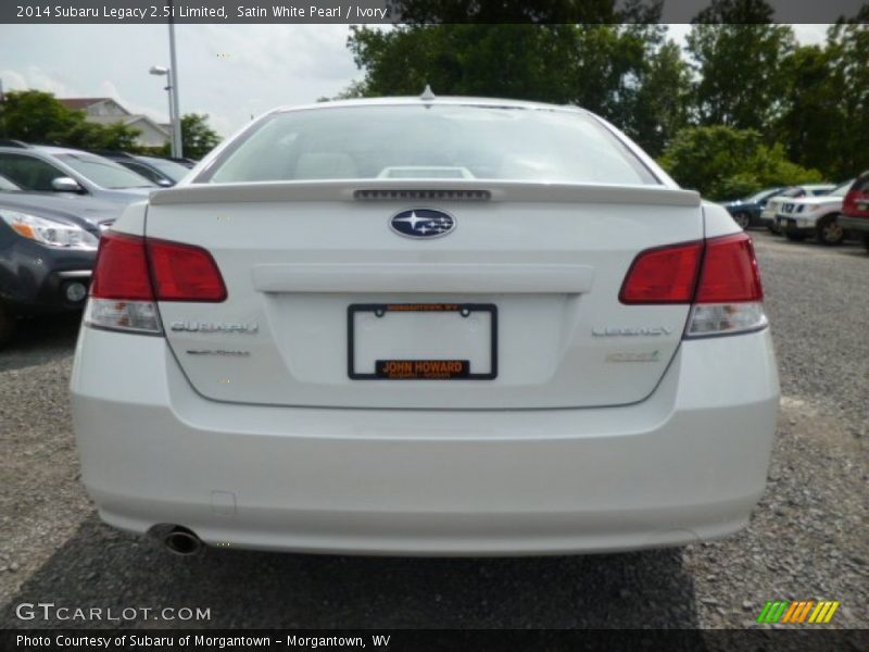 Satin White Pearl / Ivory 2014 Subaru Legacy 2.5i Limited