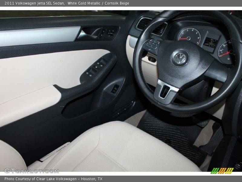 White Gold Metallic / Cornsilk Beige 2011 Volkswagen Jetta SEL Sedan